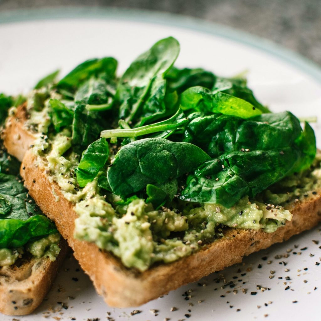 Spinat-Feta Toast
